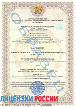 Образец разрешение Путилково Сертификат ISO 50001